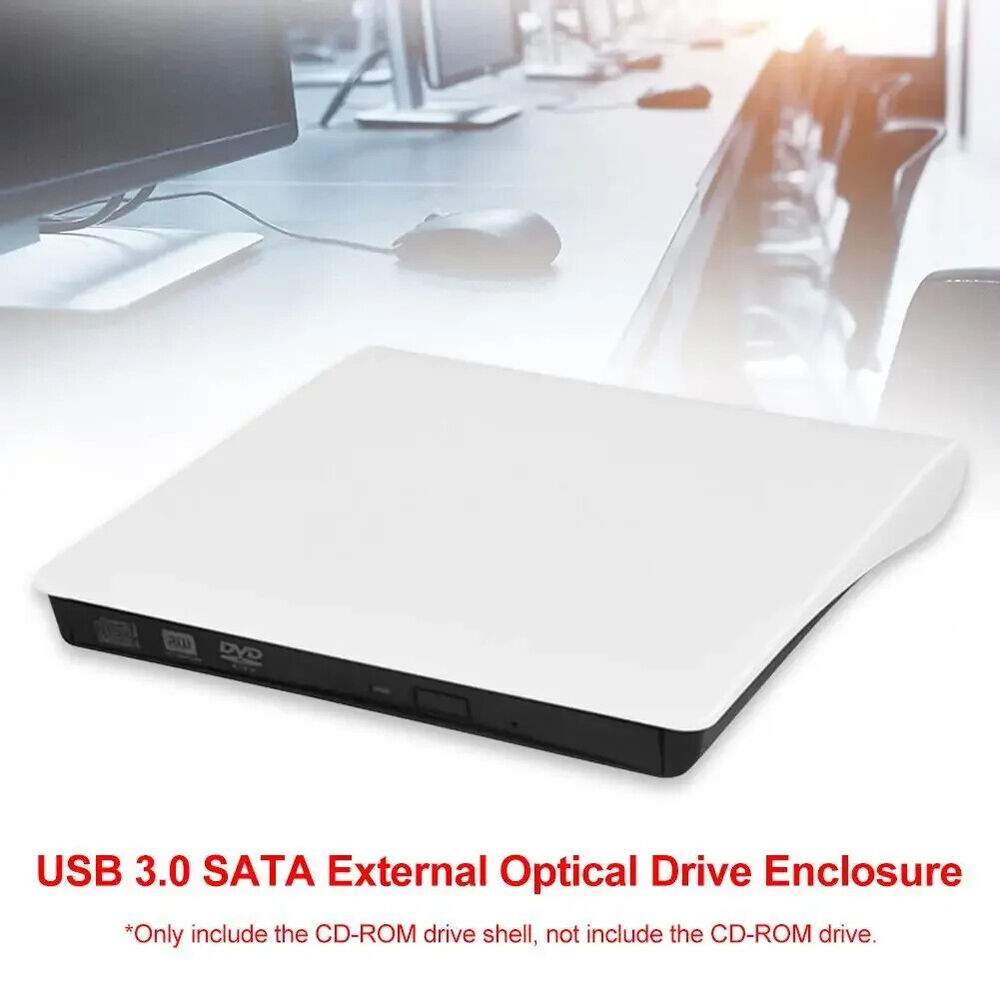 High-Speed USB 3.0 Portable CD/DVD Drive Enclosure