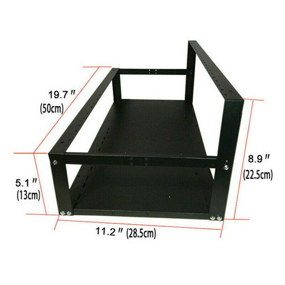 6-GPU Open Air Mining Rig for Enhanced Cryptocurrency Efficiency