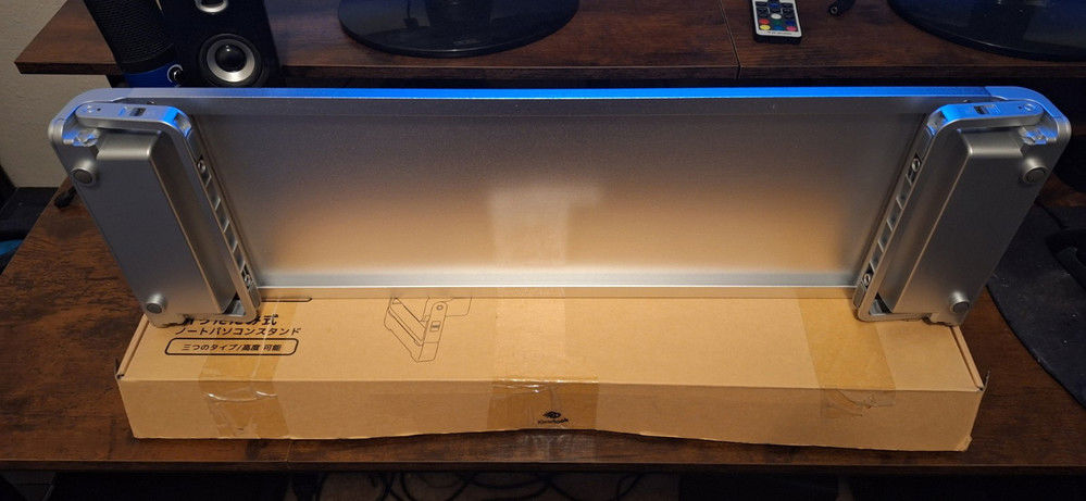 Stylish Silver Laptop Stand for Enhanced Viewing Comfort