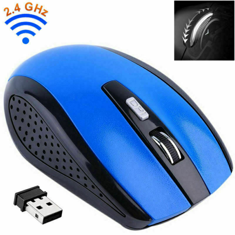 Ergonomic 2.4GHz Wireless Optical Mouse with High DPI