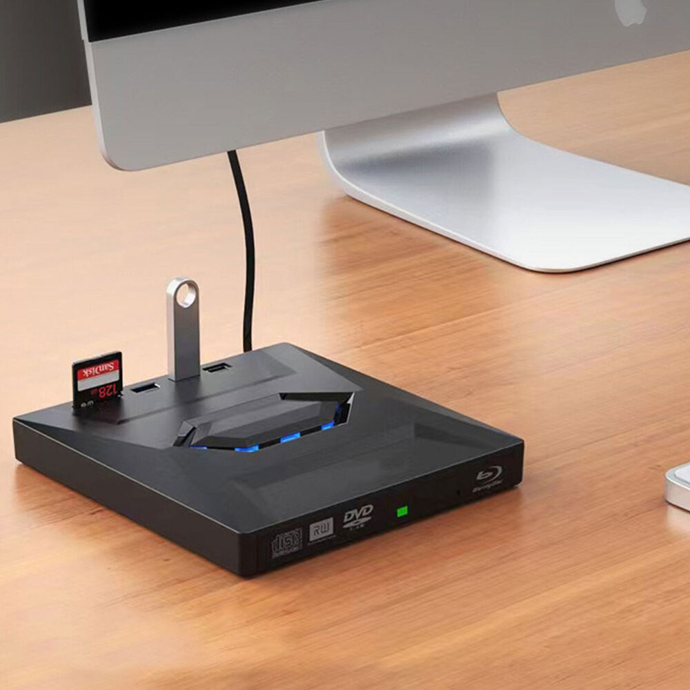 Ultra-Fast USB 3.0 External CD/DVD Drive for Enhanced Multimedia