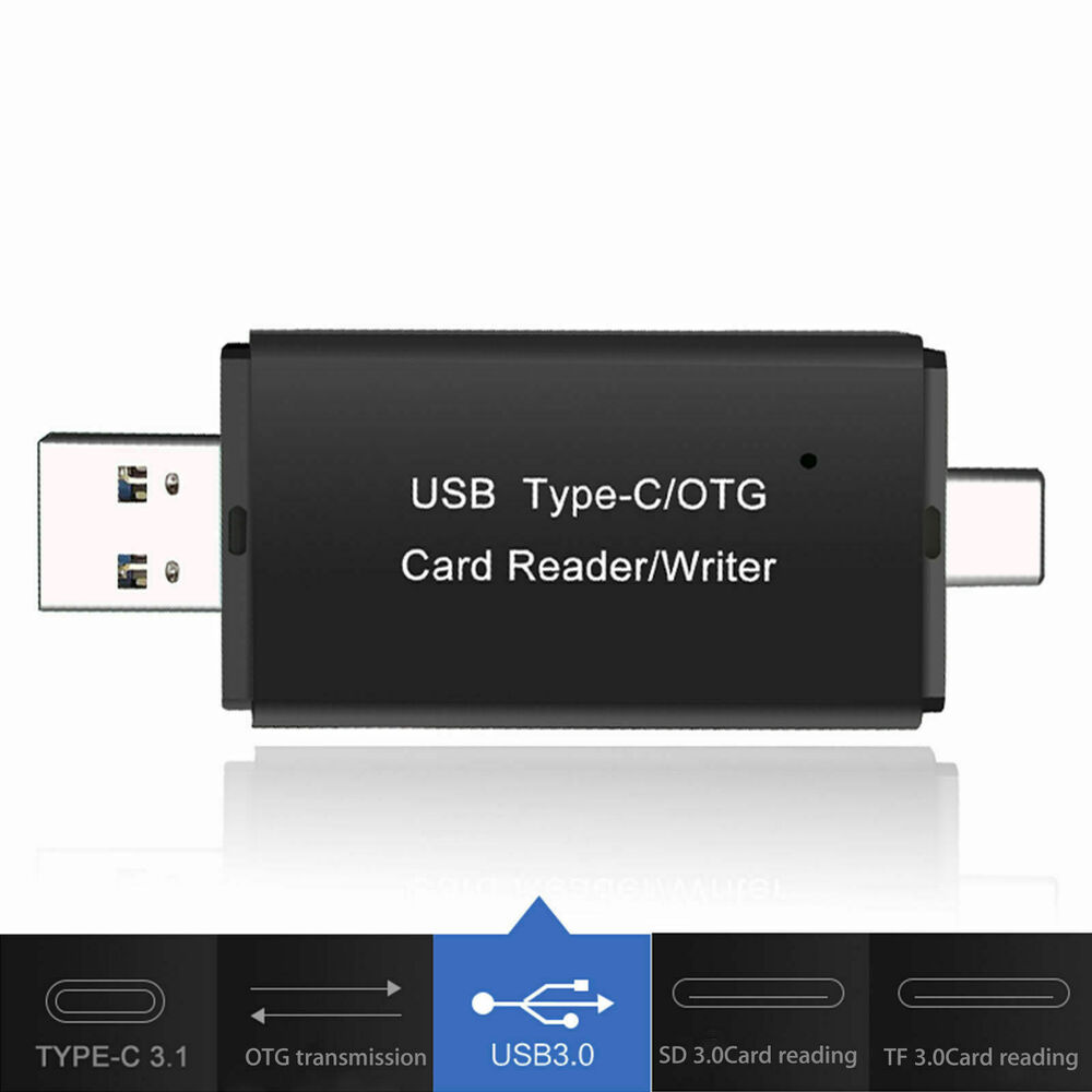 High-Speed USB 3.0 Type C Micro SD Card Reader with OTG