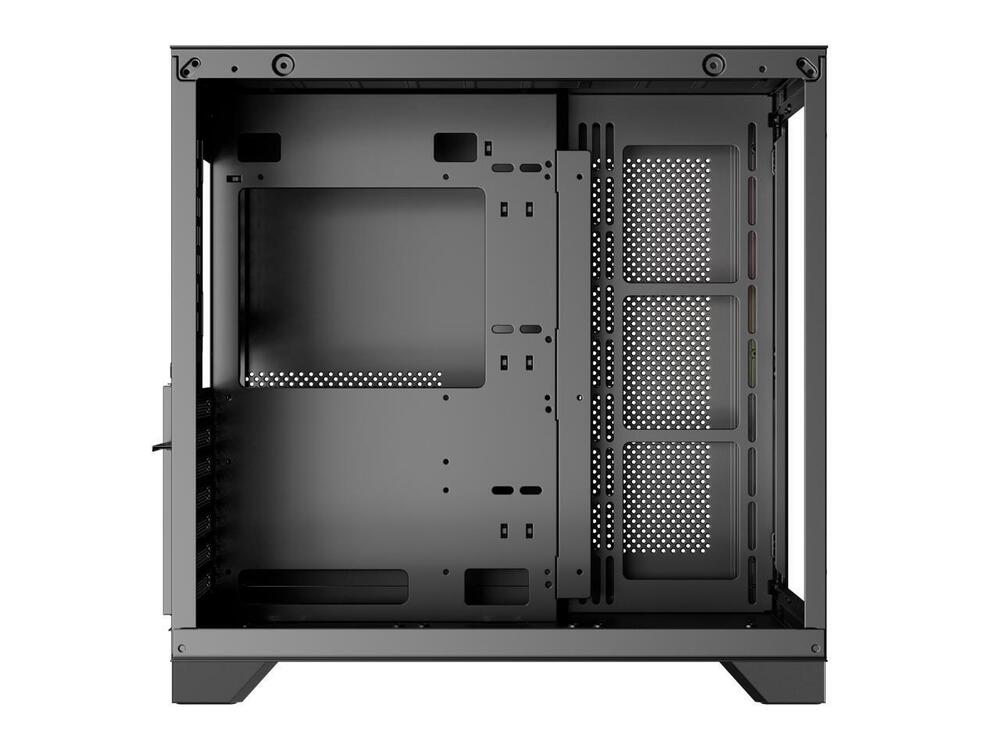 DIYPC ARGB-Q10-BK Gaming Computer Case with Dual Tempered Glass