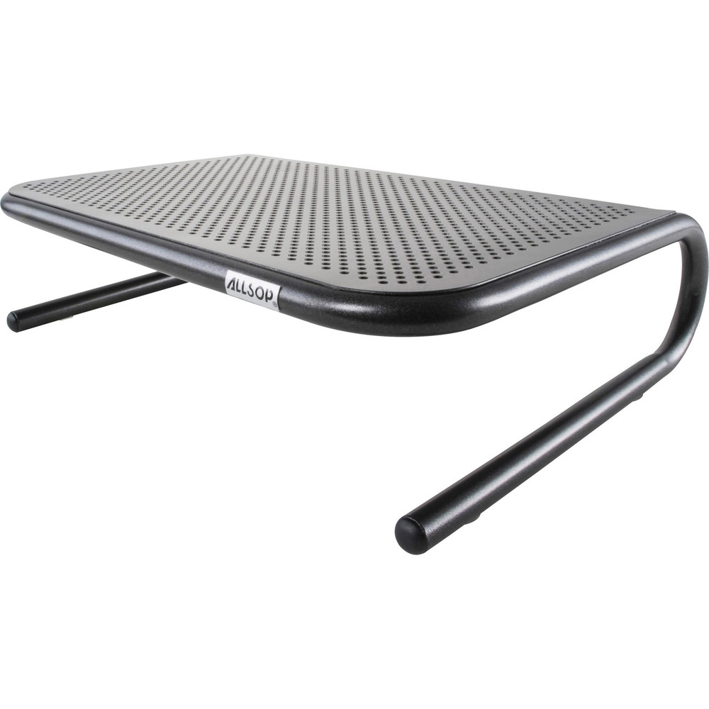 Allsop Jr Model Ergonomic Monitor/Printer Stand in Pearl Black