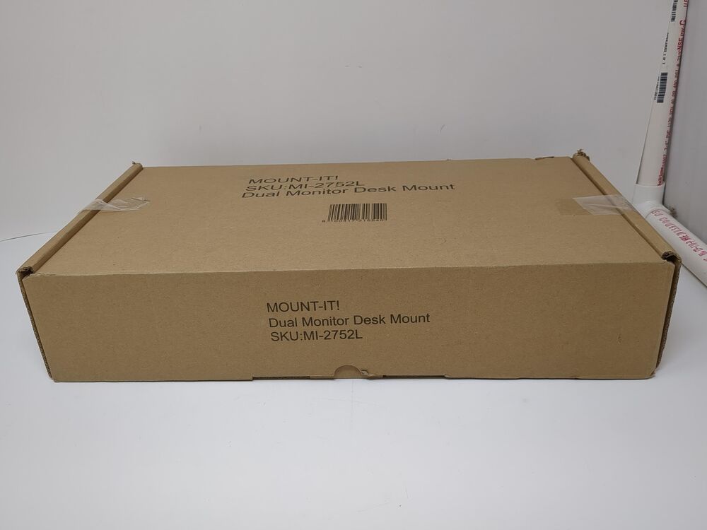 Mount-it! Dual Monitor Desk Stand | Enhanced Workspace Efficiency