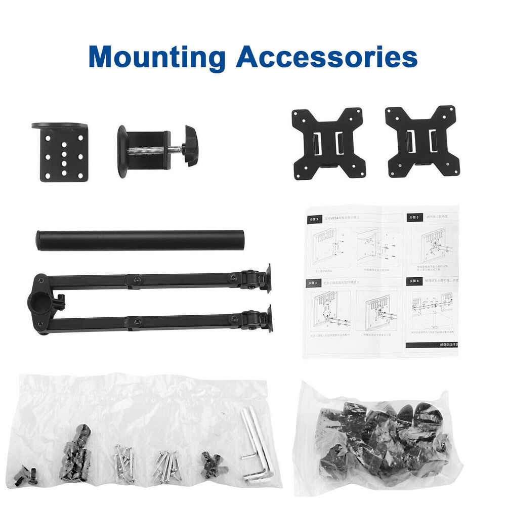 Dual LCD Monitor Desk Mount Stand - Premium Ergonomic Solution