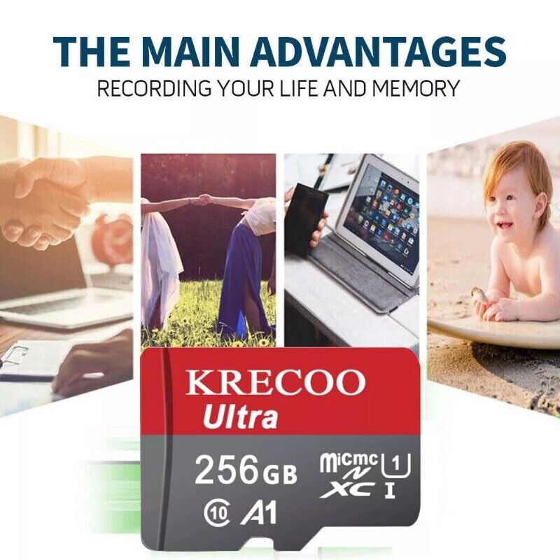 High-Capacity Micro SD Cards with Adapter - 32GB to 512GB