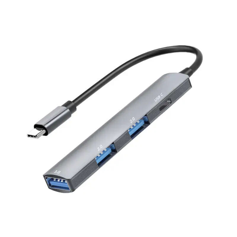 4-Port USB-C Hub Adapter for Enhanced Connectivity