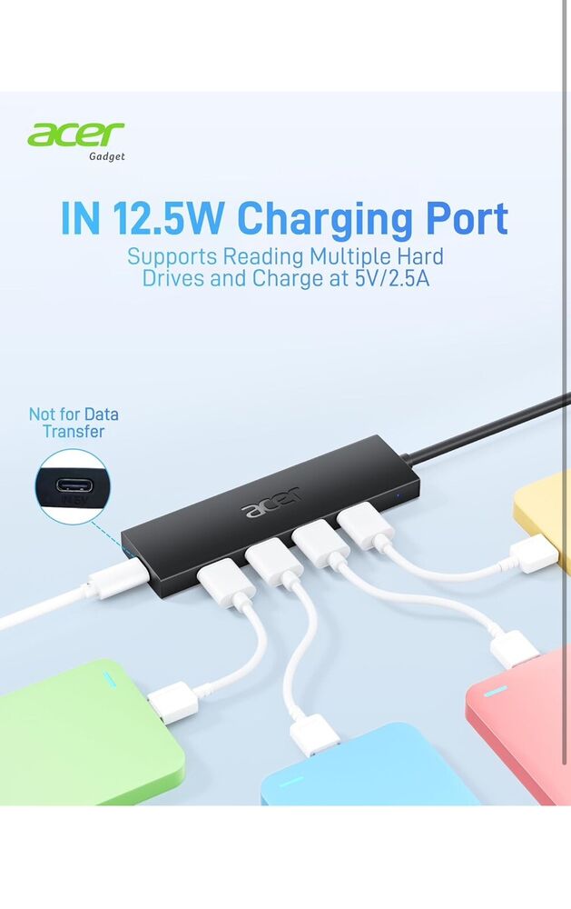 4-Port USB 3.0 Hub with USB-C Connectivity