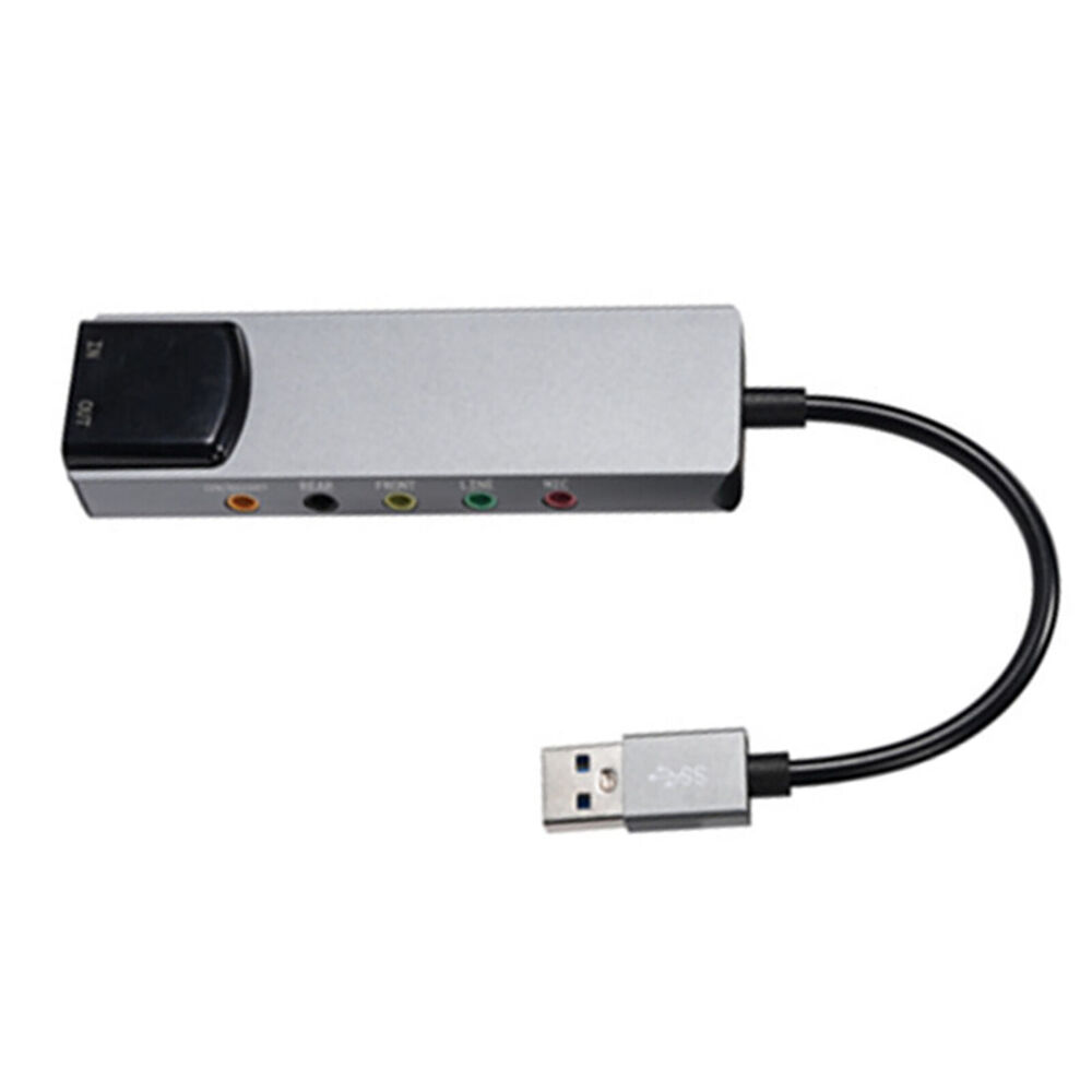 Enhanced Audio Experience with Portable 5.1 Channel USB Sound Card