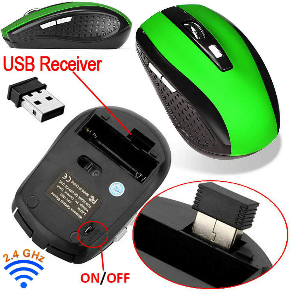 Ergonomic 2.4GHz Wireless Optical Mouse with High DPI