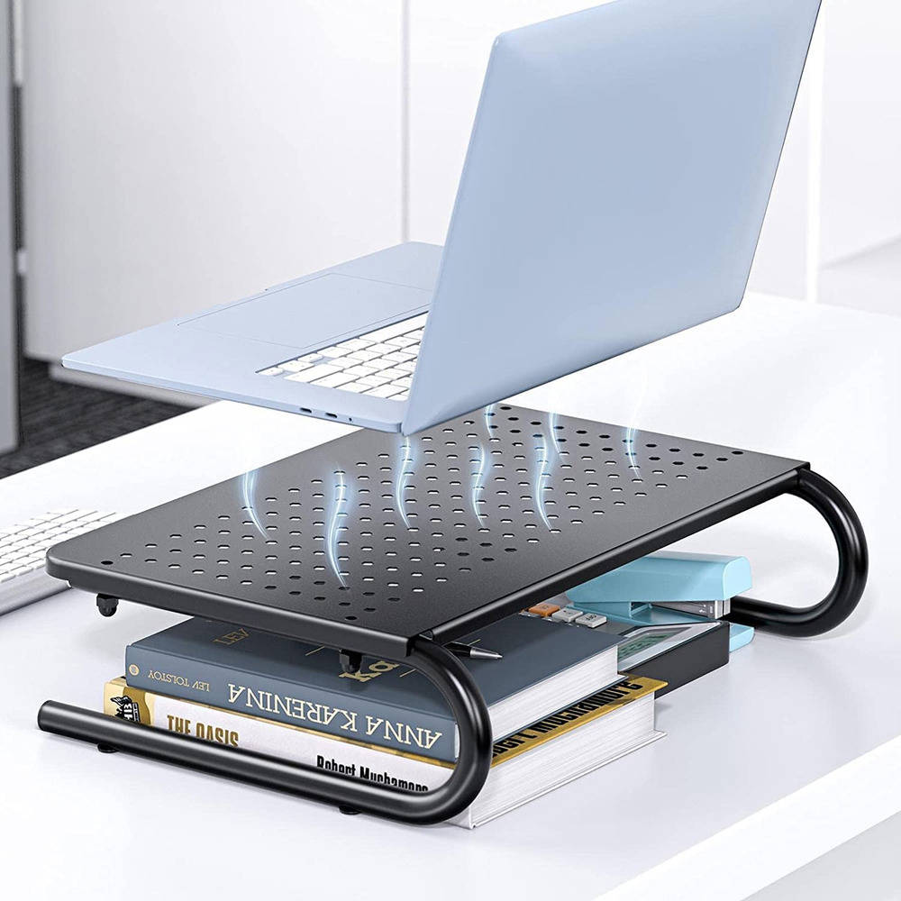 Enhanced Ergonomics with Vented Monitor Stand Riser