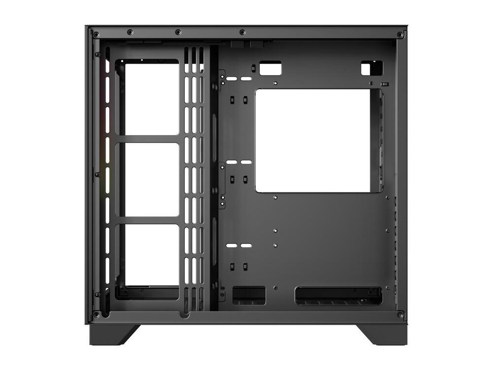 DIYPC ARGB-Q10-BK Gaming Computer Case with Dual Tempered Glass