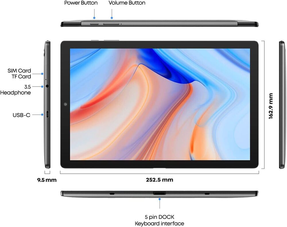 CHUWI Hipad X 10.1" Tablet with Android 11, 6GB RAM, 128GB Storage