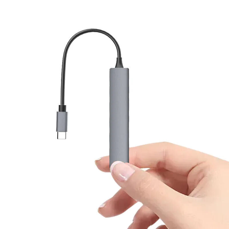 4-Port USB-C Hub Adapter for Enhanced Connectivity
