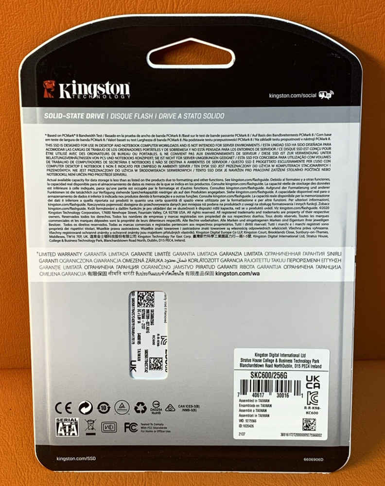 Kingston KC600 256GB SSD - High-Speed Storage Solution