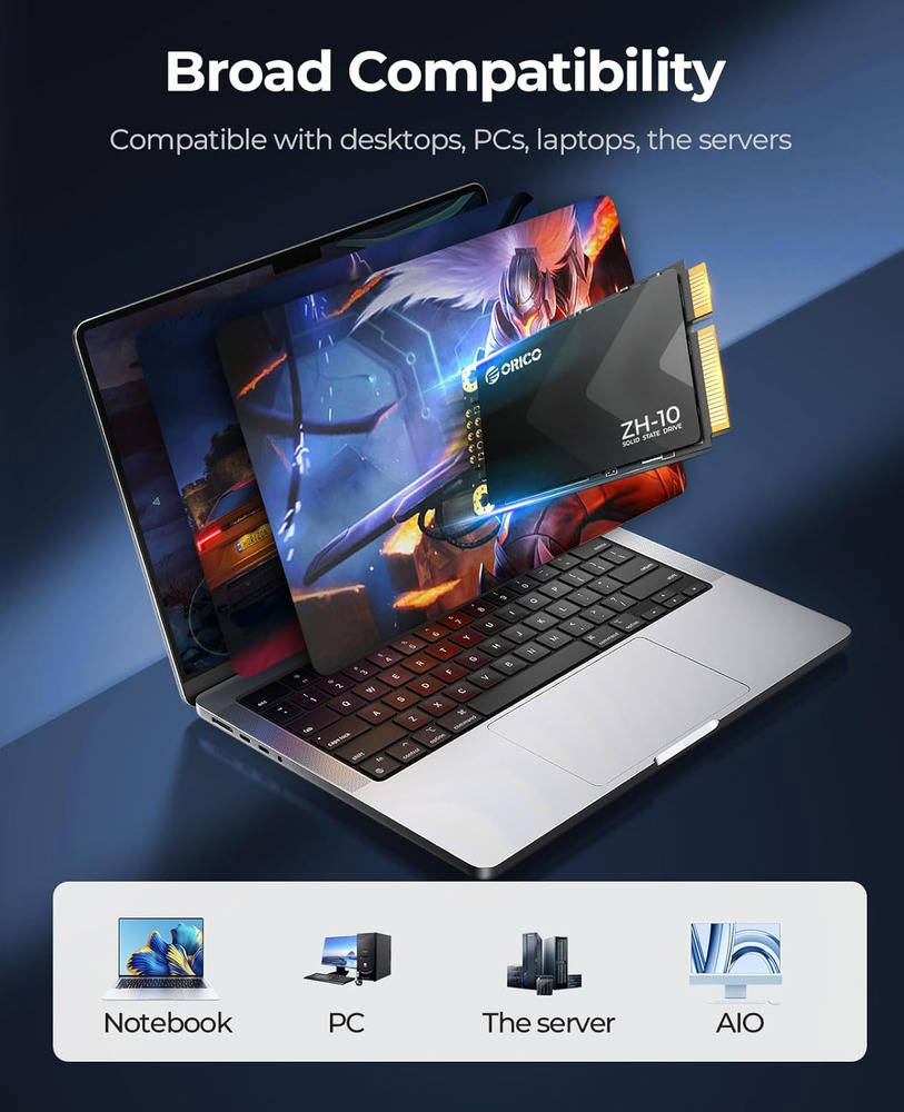 ORICO 512GB mSATA SSD - High-Performance 3D NAND Storage Drive