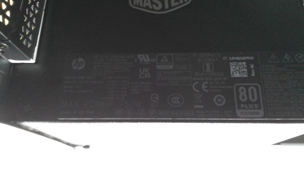 HP Omen 30L Gaming PC Case with Integrated 750W PSU and RGB Lighting