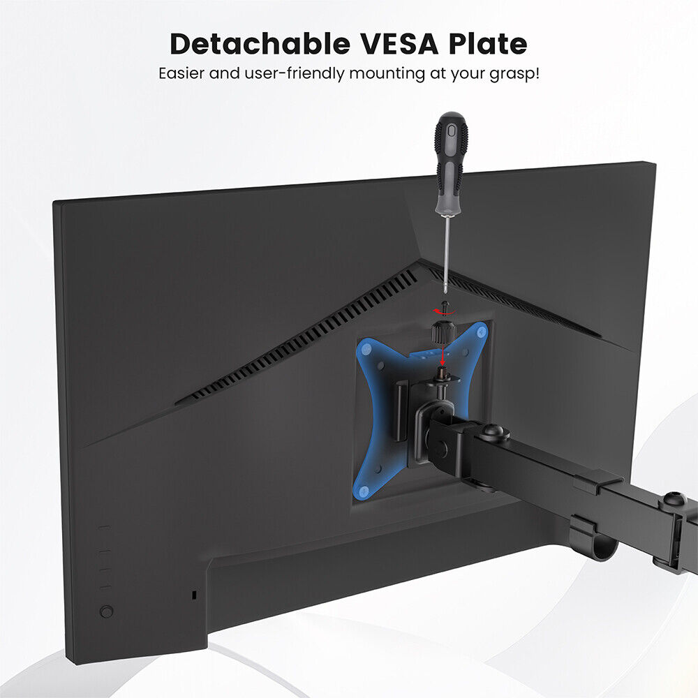 ACGAM Dual Monitor Stand - Premium Desk Mount for Enhanced Productivity