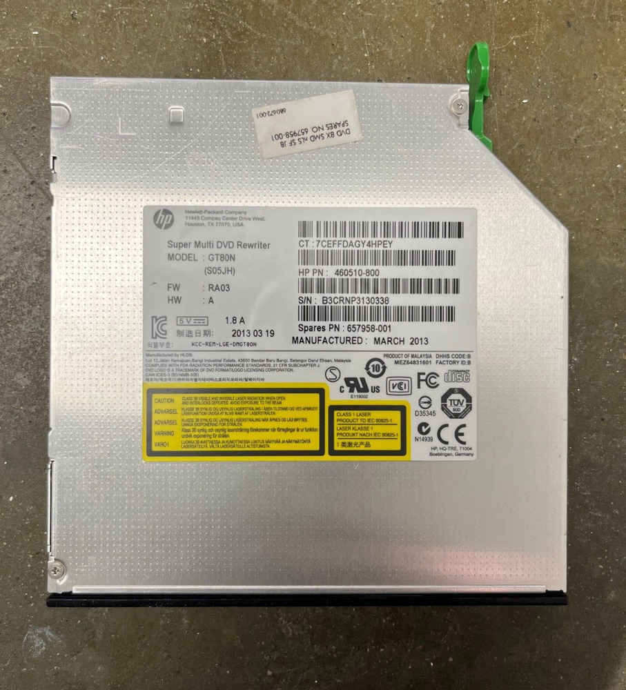 Dell/HP Slimline SATA DVD±RW Drive for Compact Systems