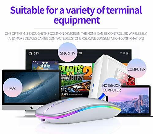 2.4GHz Wireless Optical Mouse with Rechargeable Battery and RGB Lighting