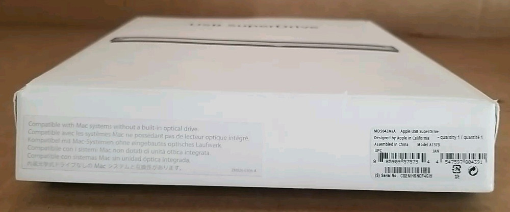 Apple MacBook Air SuperDrive External Optical Drive A1379