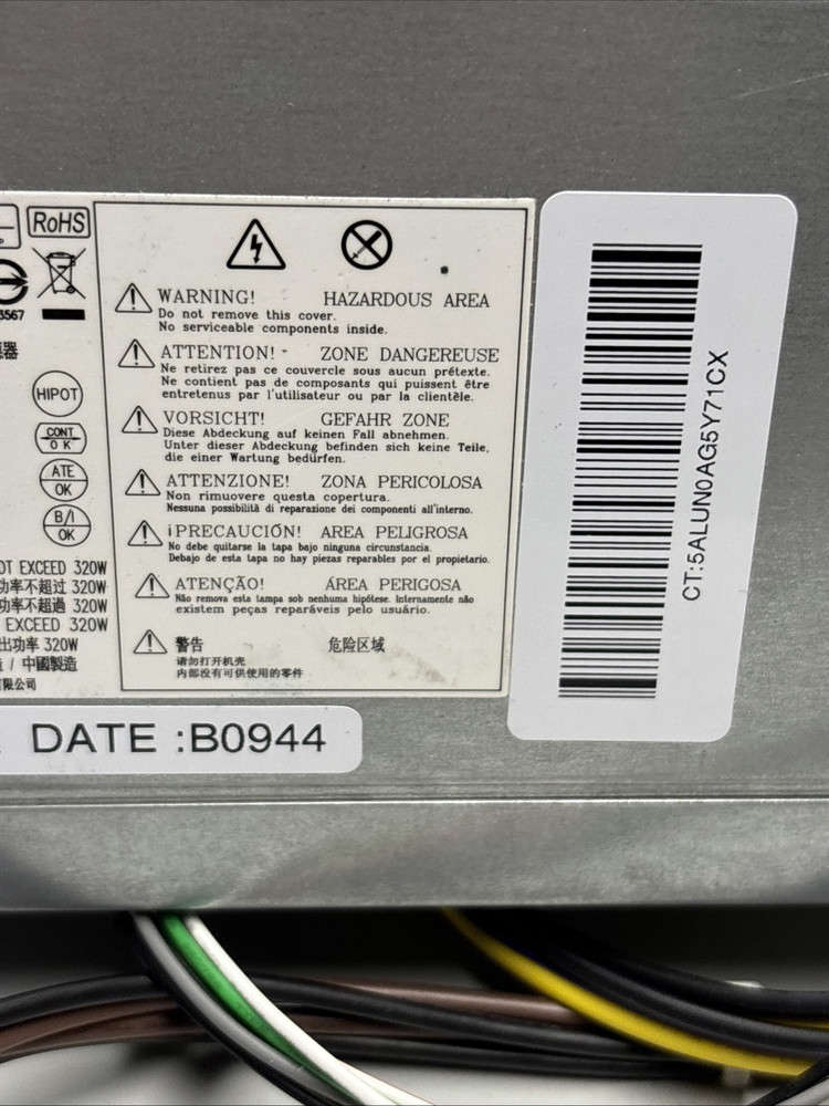 HP Compaq 6000 Series 320W Compatible Power Supply Unit