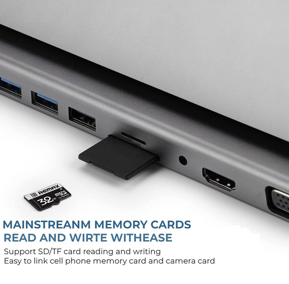 11-in-1 USB C Hub with Gigabit Ethernet for Enhanced Connectivity
