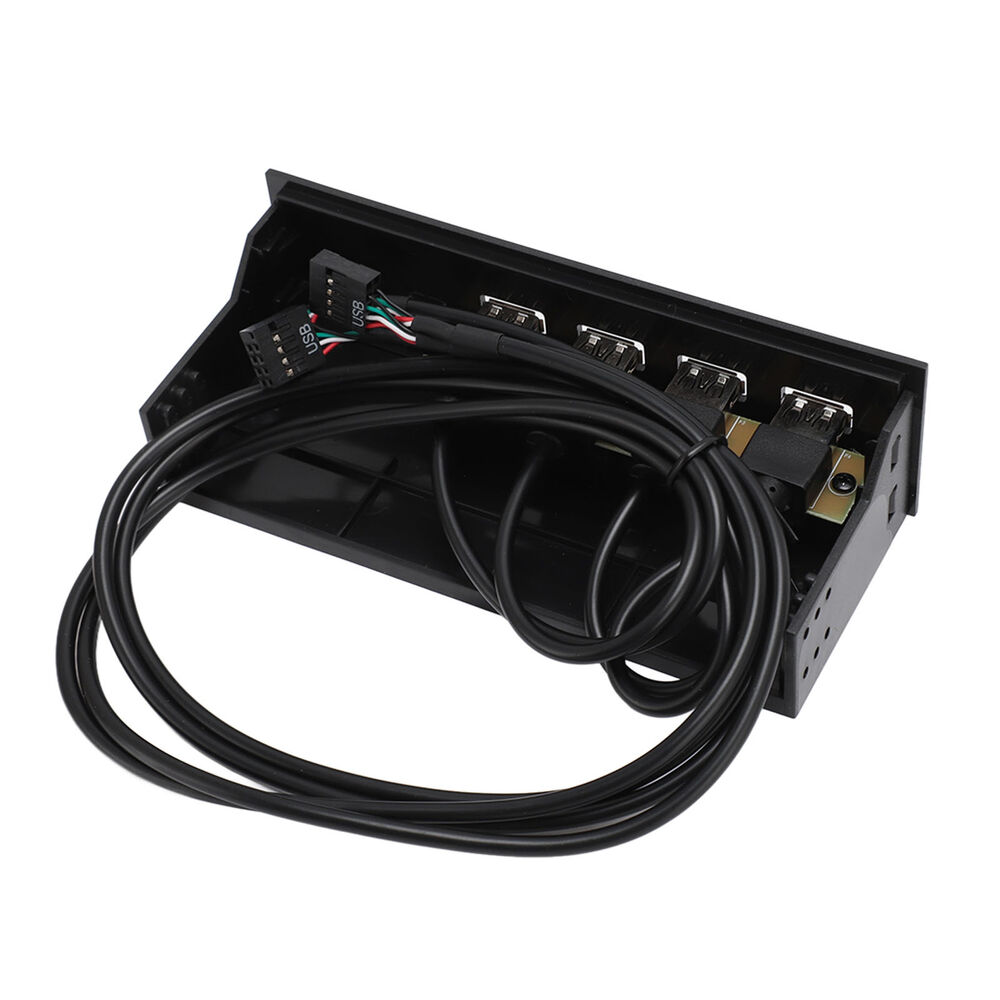 4-Port USB 3.0 Front Panel Hub with Optical Drive - High-Speed Connectivity