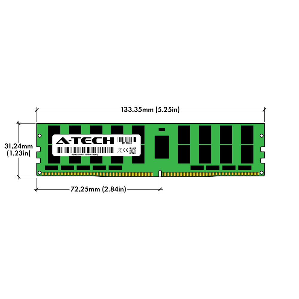 A-Tech 128GB DDR4 ECC LRDIMM Server Memory RAM Upgrade