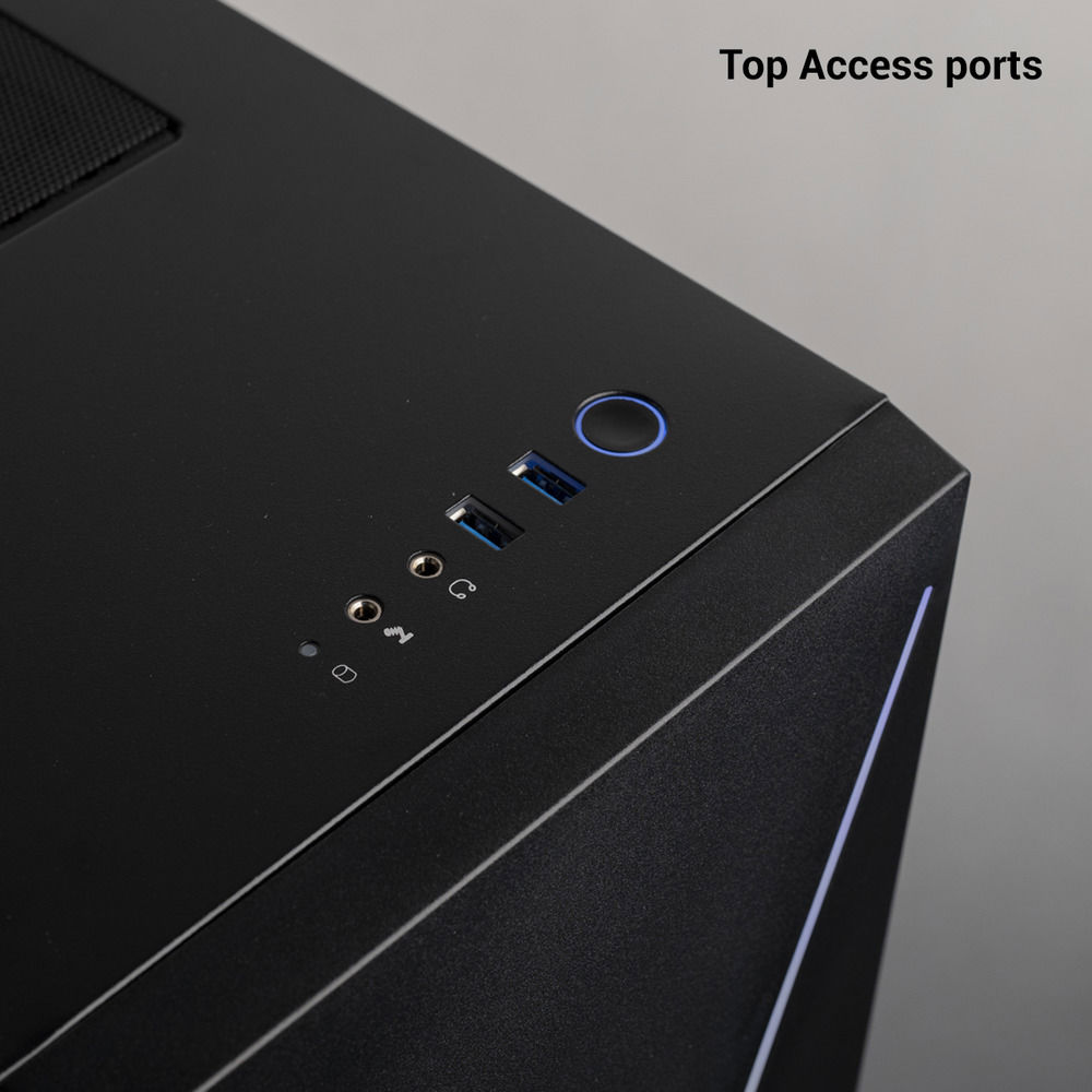 iBUYPOWER Slate 4 Gaming Case - Sleek & Durable Mid-Tower