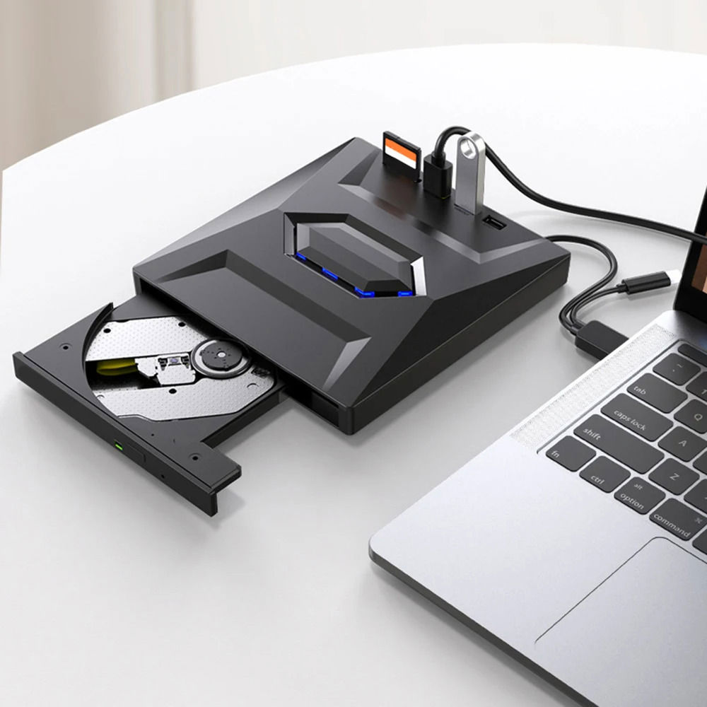 Ultra-Fast USB 3.0 External CD/DVD Drive for Enhanced Multimedia