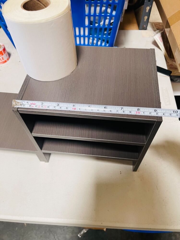 Dual-Tier Monitor Stand with Cable Management