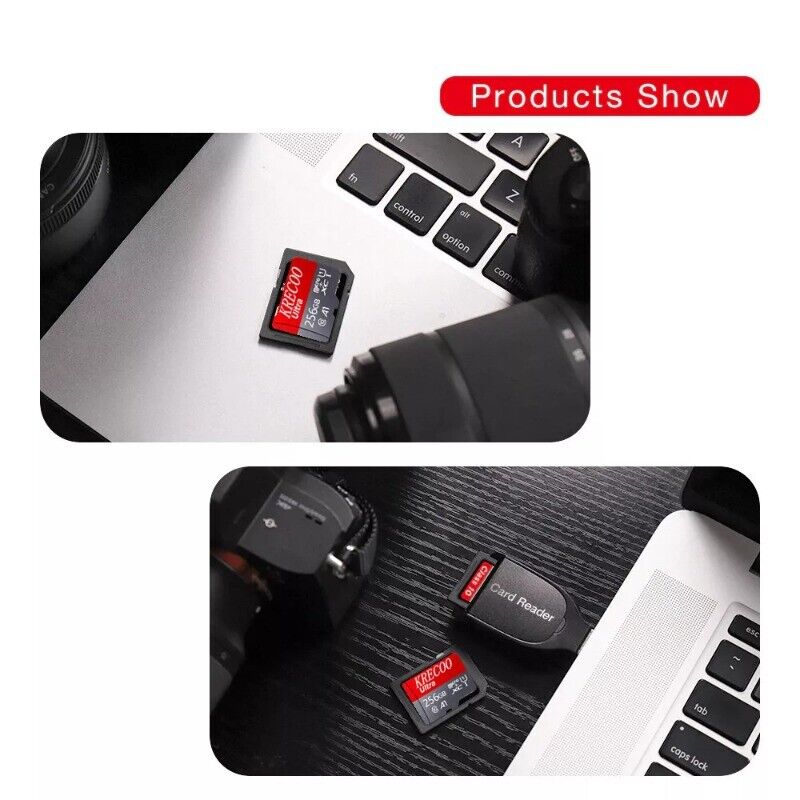 High-Capacity Micro SD Cards with Adapter - 32GB to 512GB
