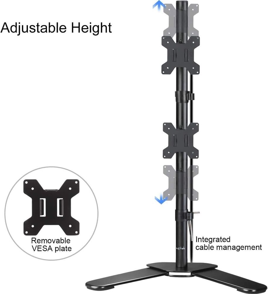 Enhanced Dual Monitor Stand - Adjustable for 32" Displays