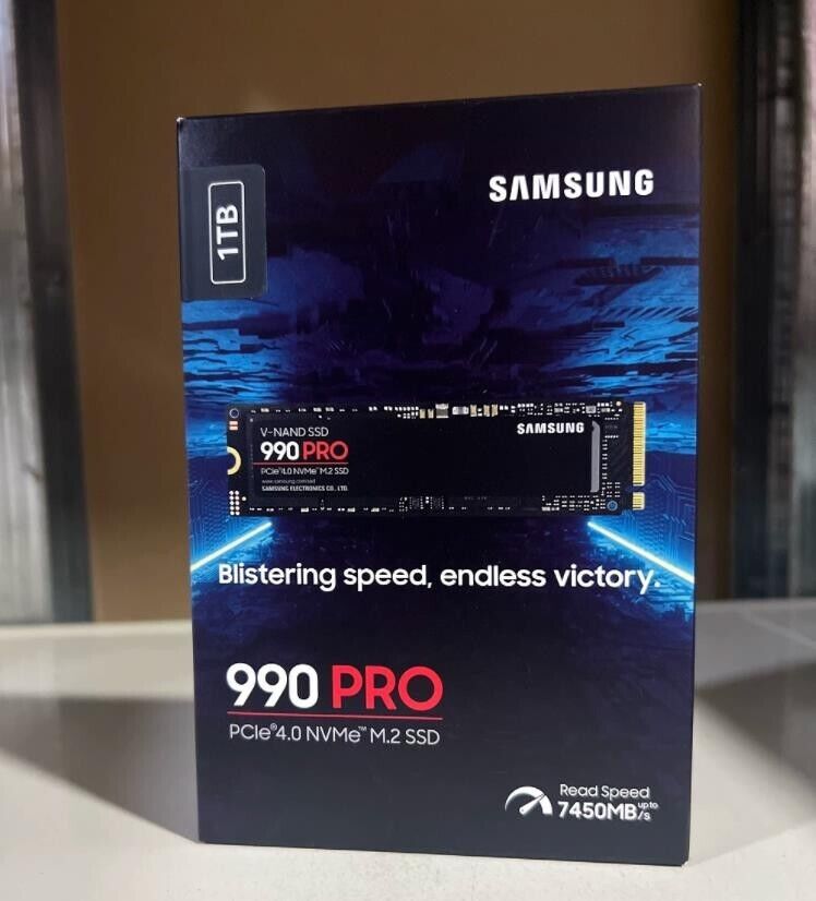Samsung 990 PRO SSD 2TB PCIe 4.0 NVMe M.2 High-Speed Internal SSD