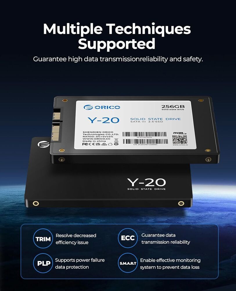 ORICO Y20 2TB SSD - High-Performance SATA III Internal Storage Drive