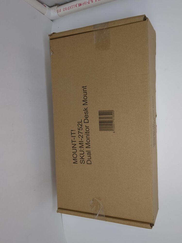 Mount-it! Dual Monitor Desk Stand | Enhanced Workspace Efficiency