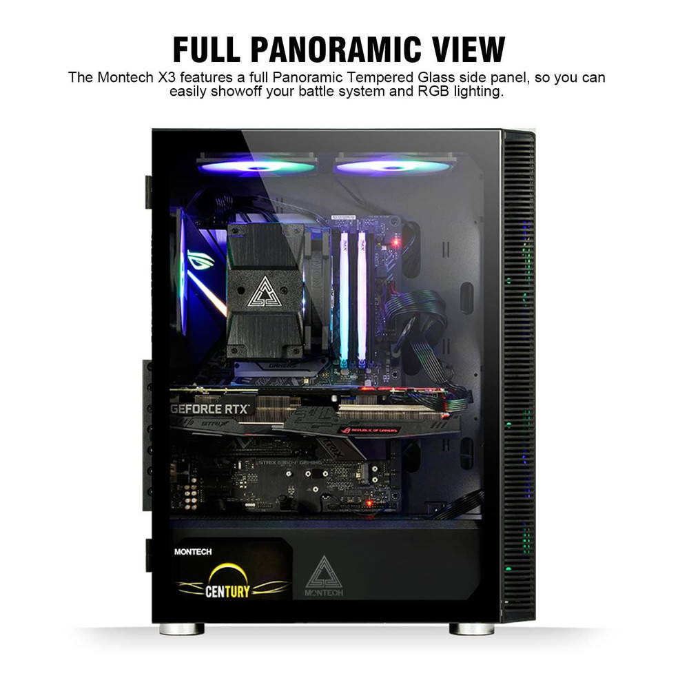 X3 Mesh Gaming Case with RGB Fans
