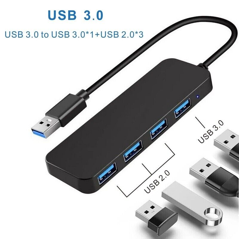 4 Port USB 3.0 Hub Splitter - Boost Your Connectivity