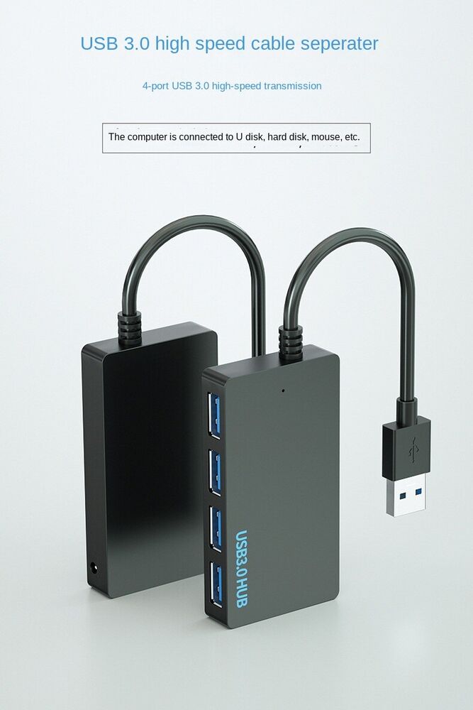 USB 3.0 4-Port Hub Splitter - Expand Your Connectivity with Speed