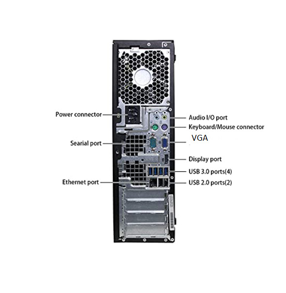 Windows 11 HP Desktop PC - Intel Core i5, 16GB RAM, 1TB HDD