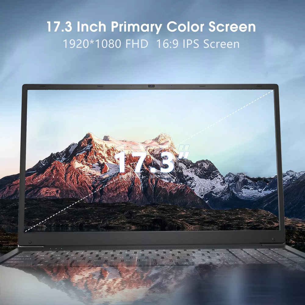 SGIN 17.3" Dual Core Laptop with 4GB RAM, 128GB SSD