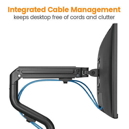 Spring-Assisted LCD Monitor Stand Mount Bracket, 17-32 Inch
