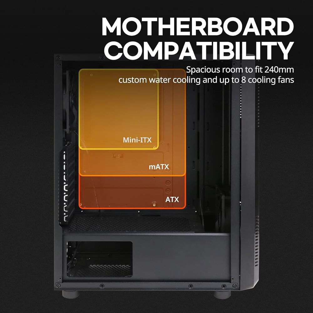 Zalman S4 Mid-Tower ATX Gaming PC Case with Acrylic Side Panel