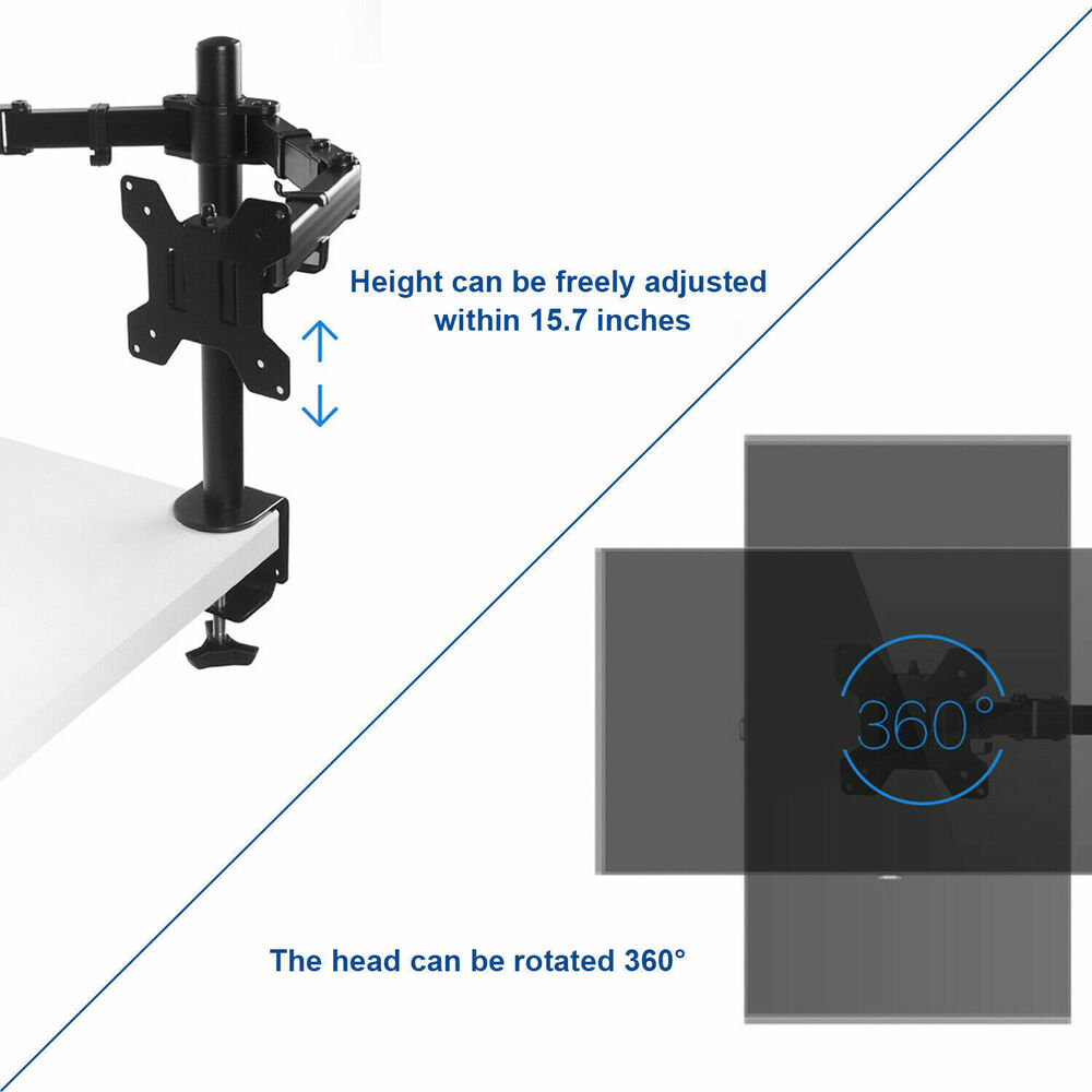 Dual LCD Monitor Desk Mount Stand - Premium Ergonomic Solution