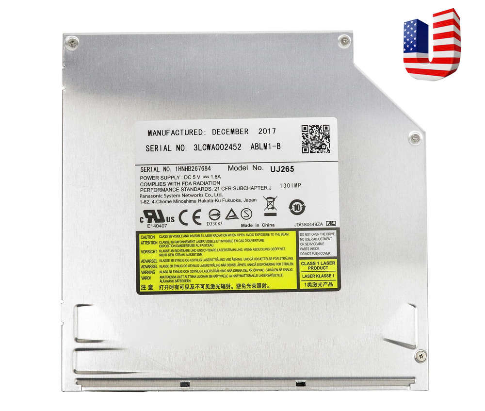 Panasonic UJ265 12.7mm Slot Load Blu-ray Burner Player