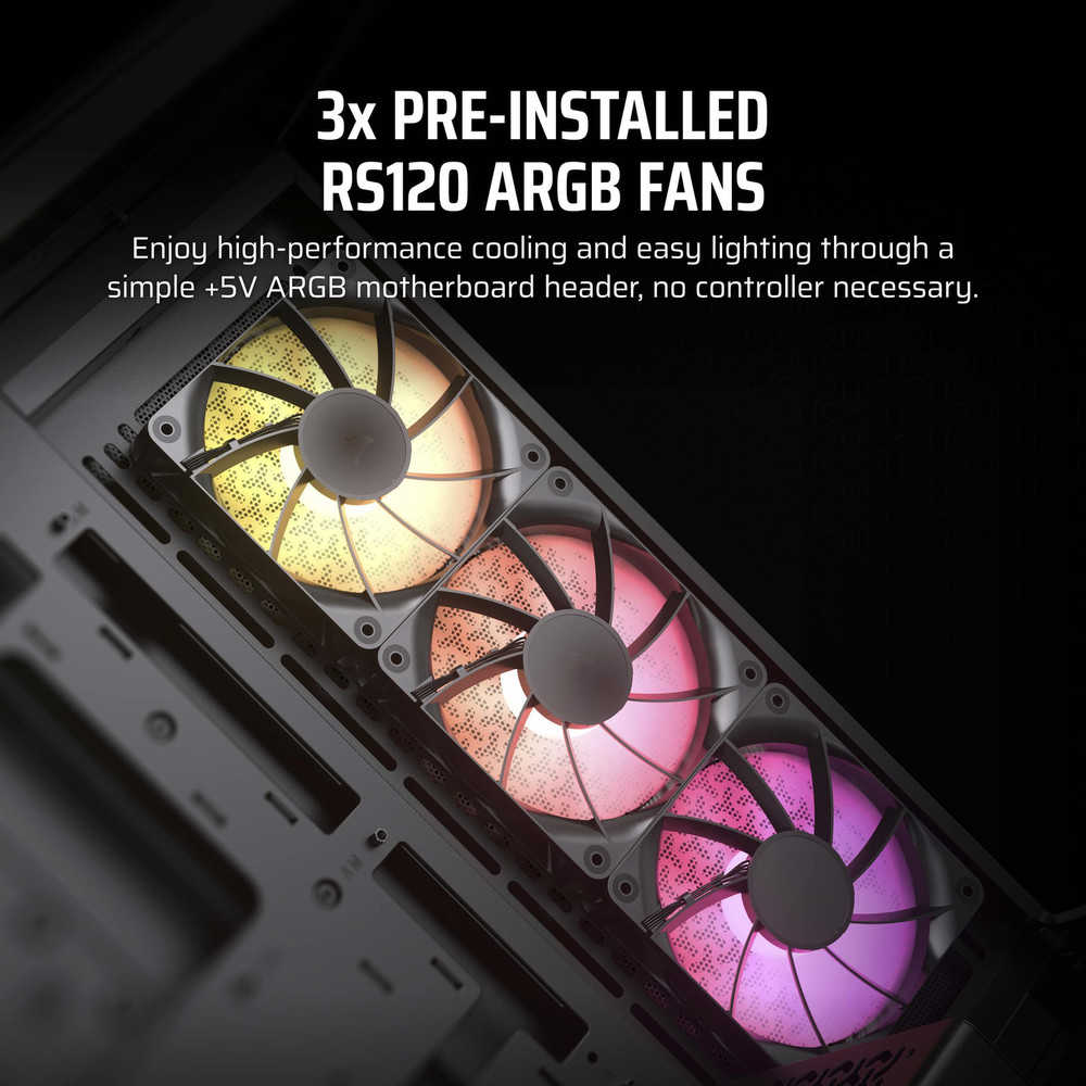 CORSAIR 3500X RGB ATX Mid-Tower Gaming PC Case - Sleek & Powerful