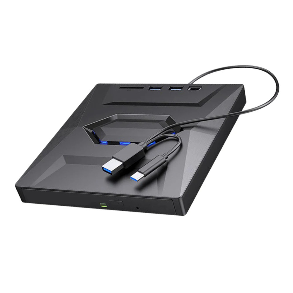 Ultra-Fast USB 3.0 External CD/DVD Drive for Enhanced Multimedia