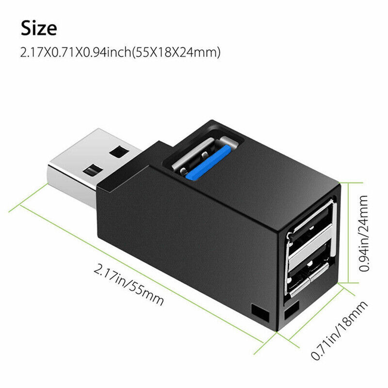 USB 3.0 4-Port Hub Splitter - Enhanced Connectivity for Multiple Devices